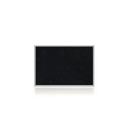 Ghent Bulletin<4' H x 6' W Recycled Bulletin Board with Aluminum Frame, Black (ATR46-BK)