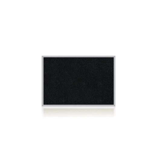 Ghent Bulletin<4' H x 6' W Recycled Bulletin Board with Aluminum Frame, Black (ATR46-BK)