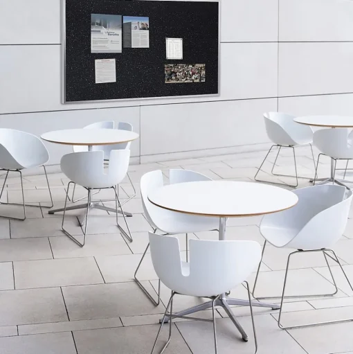 Ghent Bulletin<4' H x 6' W Recycled Bulletin Board with Aluminum Frame, Black (ATR46-BK)