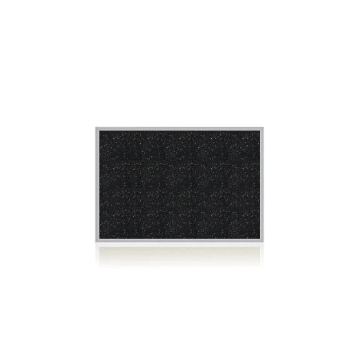 Ghent Bulletin<3' H x 4' W Recycled Bulletin Board with Aluminum Frame, Confetti (ATR34-CF)