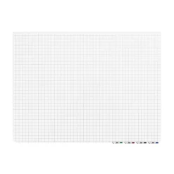 Ghent Dry Erase<Aria Grid Glass Dry-Erase Whiteboard, 3'H x 4'W (GRPARIASN21G-34)