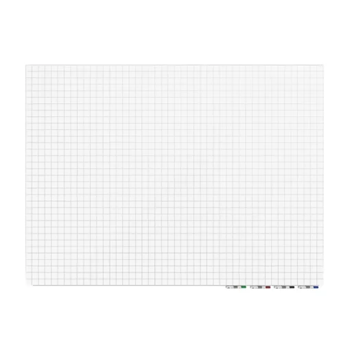 Ghent Dry Erase<Aria Grid Glass Dry-Erase Whiteboard, 3'H x 4'W (GRPARIASN21G-34)