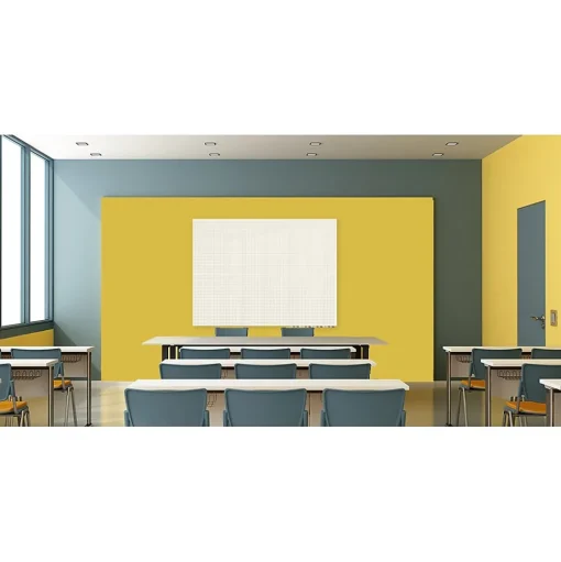 Ghent Dry Erase<Aria Grid Glass Dry-Erase Whiteboard, 3'H x 4'W (GRPARIASN21G-34)