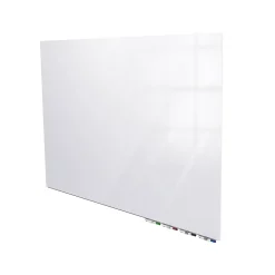 Ghent Dry Erase<Aria Low Profile Glass Whiteboard, 4'H x 5'W, White (ARIASN45WH)