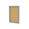Ghent Bulletin<Cork Enclosed Bulletin Board, Aluminum Frame, 3'H x 2'W (PA13624K)