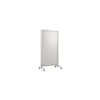 Ghent Dry Erase<EZ Glass Mobile Dry-Erase Whiteboard, Aluminum Frame, 75"H x 38"W (EZ1NA7538BG)