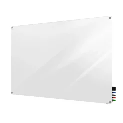 Ghent Dry Erase<Harmony Glass Whiteboard with Radius Corners, 4'H x 5'W (HMYRN45WH)