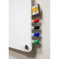 Ghent Dry Erase<Harmony Glass Whiteboard with Radius Corners, 4'H x 5'W (HMYRN45WH)