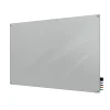 Ghent Dry Erase<Harmony 4'H x 6'W Glass Whiteboard with Square Corners, Gray (HMYSN46GY)