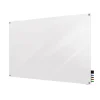 Ghent Dry Erase<Harmony 4'H x 6'W Magnetic Glass Whiteboard with Square Corners, White (HMYSM46WH)