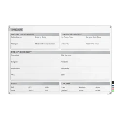 Ghent Dry Erase<Harmony OR Time Out Glass Dry-Erase Whiteboard, 18"H x 24"W (GRPHMYRN12T-18)