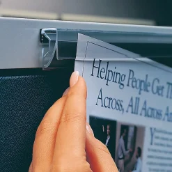 Ghent Bulletin<Hold-Up Display Rails, 48"L x 2"H, 6/Ct