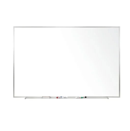 Ghent Dry Erase<Magnetic Porcelain Whiteboard, Aluminum Frame, 3' H x 4' W (M1-34-1)