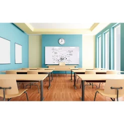 Ghent Dry Erase<Magnetic Porcelain Whiteboard, Aluminum Frame, 3' H x 4' W (M1-34-1)