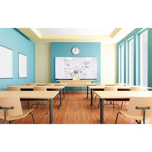 Ghent Dry Erase<Magnetic Porcelain Whiteboard, Aluminum Frame, 3' H x 4' W (M1-34-1)