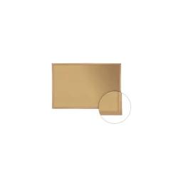 Ghent Bulletin<Natural Cork Bulletin Board with Wood Frame, 4'H x 8'W WK48 (WK48)