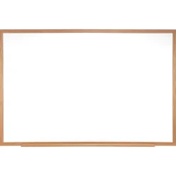 Ghent Dry Erase<Non-Magnetic Dry-Erase Whiteboard, Wood Frame, 18" x 24" (GH-M2W181)