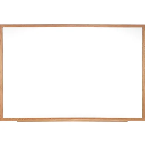 Ghent Dry Erase<Non-Magnetic Dry-Erase Whiteboard, Wood Frame, 18" x 24" (GH-M2W181)