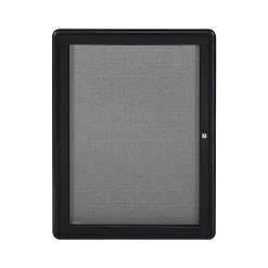 Ghent Bulletin<Ovation Fabric Enclosed Bulletin Board, Black Frame, 2'H x 3'W (OVK1-F91)