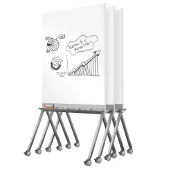 Ghent Dry Erase<Roam Laminate Dry-Erase Whiteboard, Aluminum Frame, 4' x 3' (RM36SAWHN)