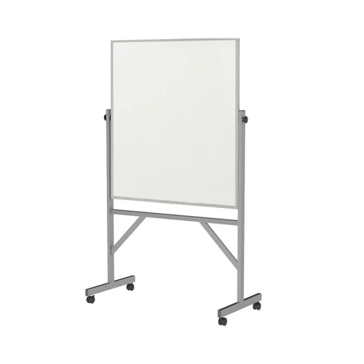 Ghent Dry Erase<Steel Mobile Dry-Erase Whiteboard, Aluminum Frame, 4' x 3' (ARMM43)