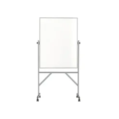 Ghent Dry Erase<Steel Mobile Dry-Erase Whiteboard, Aluminum Frame, 4' x 3' (ARMM43)