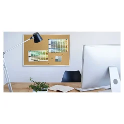 Ghent Bulletin<Traditional Cork Bulletin Board, Aluminum Frame, 4' x 3' (1334-1)