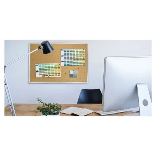 Ghent Bulletin<Traditional Cork Bulletin Board, Aluminum Frame, 4' x 3' (1334-1)