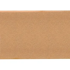 Ghent Bulletin<Traditional Natural Cork Bulletin Board, Wood Frame, 4'W x 3'H (1434-1)