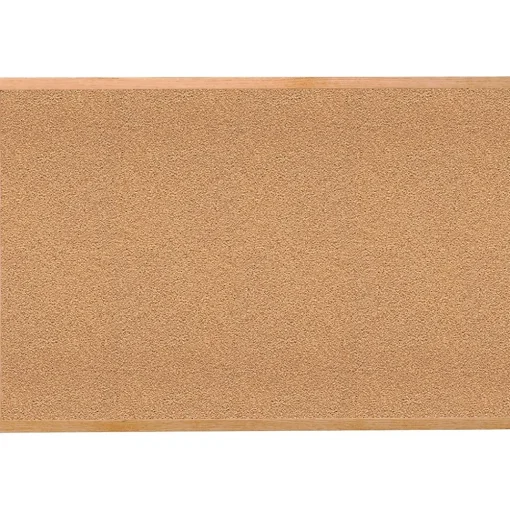 Ghent Bulletin<Traditional Natural Cork Bulletin Board, Wood Frame, 4'W x 3'H (1434-1)