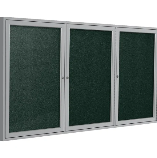 Ghent Bulletin<Vinyl Bulletin Board, Satin Frame, 6' x 4' (PA34872VX-183)