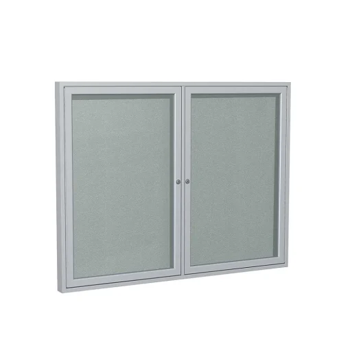 Ghent Bulletin<Vinyl Enclosed Bulletin Board, Satin Frame, 3'H x 4'W (PA23648VX-193)