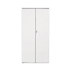 Global Storage Cabinets<9300 Series 72" Steel Storage Cabinet with 4 Shelves, Designer White (TD9336S72DWT)