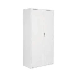 Global Storage Cabinets<9300 Series 72" Steel Storage Cabinet with 4 Shelves, Designer White (TD9336S72DWT)