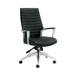 Global Office Chairs<Accord Vinyl Computer and Desk Chair, Black (26704ALA16F)