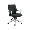 Global Office Chairs<Accord Vinyl Executive Chair, Ink Black (26714ALA16F)