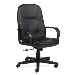 Global Office Chairs<Arno High Back Tilter Custom Leather Chair, Black