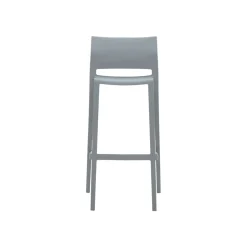 Global Folding & Stacking<Bakhita Plastic Armless Bar Chair, Alloy, 4/Carton (6754ALY)