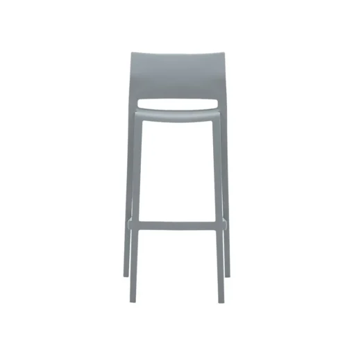 Global Folding & Stacking<Bakhita Plastic Armless Bar Chair, Alloy, 4/Carton (6754ALY)