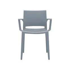 Global Folding & Stacking<Bakhita Polypropylene Banquet/Reception Chair, Alloy, 4/Carton (6750ALY)