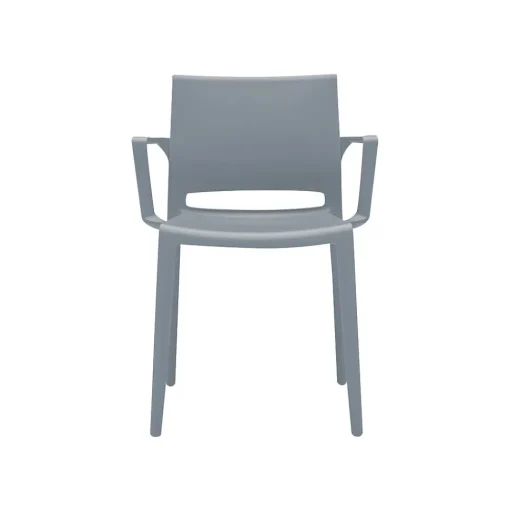 Global Folding & Stacking<Bakhita Polypropylene Banquet/Reception Chair, Alloy, 4/Carton (6750ALY)