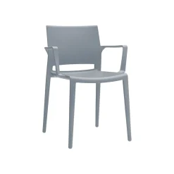 Global Folding & Stacking<Bakhita Polypropylene Banquet/Reception Chair, Alloy, 4/Carton (6750ALY)