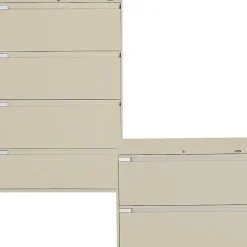 Global File Cabinets<4-Drawer Lateral File Cabinet, Desert Putty