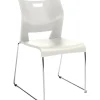 Global Folding & Stacking<Duet 6621 Polypropylene Armless Stacking Chairs, Ivory Clouds, 4/Ct (TD6621CH-IVC)