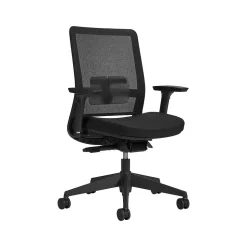 Global Office Chairs<Factor Mesh Back Fabric Task Chair, Black (55418BKFU85)