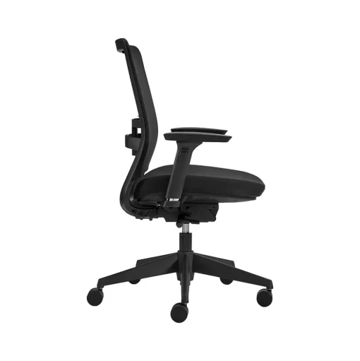 Global Office Chairs<Factor Mesh Back Fabric Task Chair, Black (55418BKFU85)