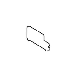 Global File Cabinets<Plate Dividers for Lateral Files, Gray