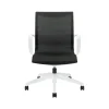 Global Office Chairs<Solar Mesh Conference Chair, White/Black (8457MDN)