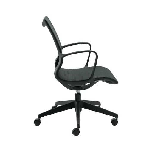 Global Office Chairs<Solar Mesh Conference Chair, Gray/Black (8456STM)