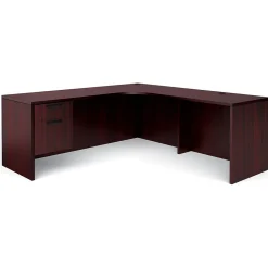 Global Office Desks<Superior BUNDLE13 Workstation, Mahogany